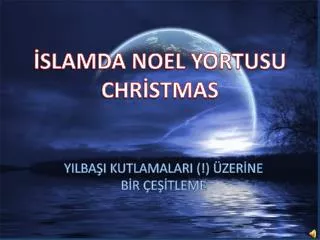 slamda noel yortusu chr stmas