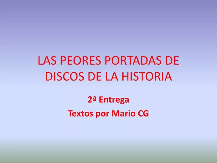 las peores portadas de discos de la historia