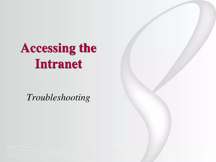 accessing the intranet