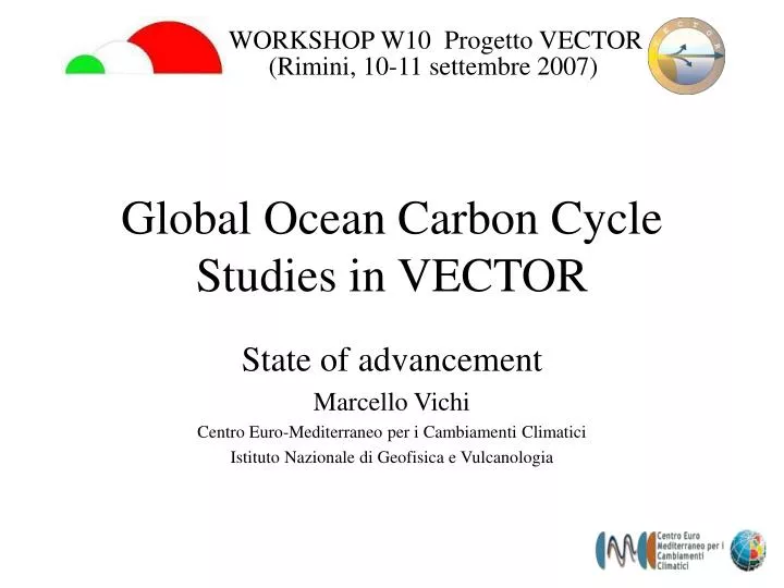 global ocean carbon cycle studies in vector
