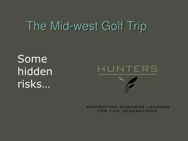 the mid west golf trip