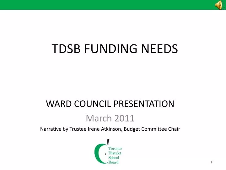 tdsb funding needs
