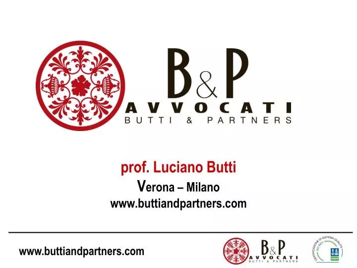 prof luciano butti v erona milano www buttiandpartners com