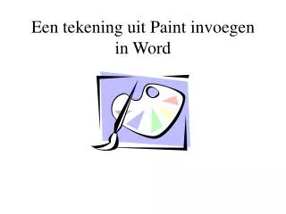 een tekening uit paint invoegen in word