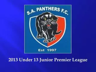2013 Under 13 Junior Premier League