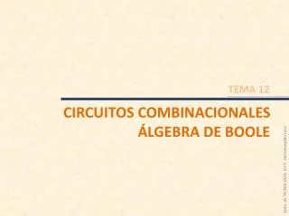 circuitos combinacionales lgebra de boole