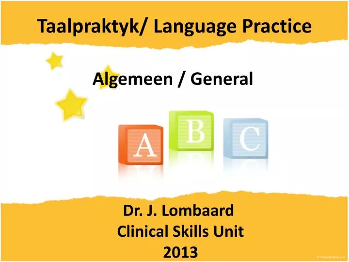 taalpraktyk language practice