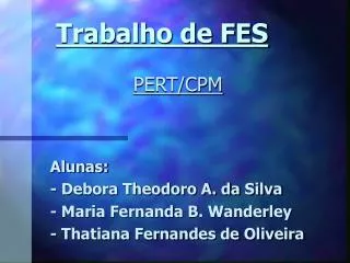 trabalho de fes