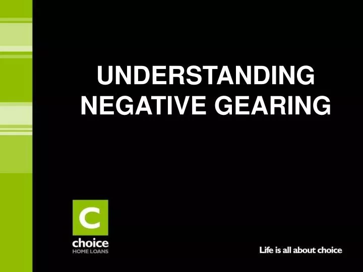 understanding negative gearing