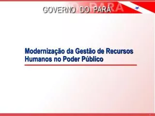moderniza o da gest o de recursos humanos no poder p blico