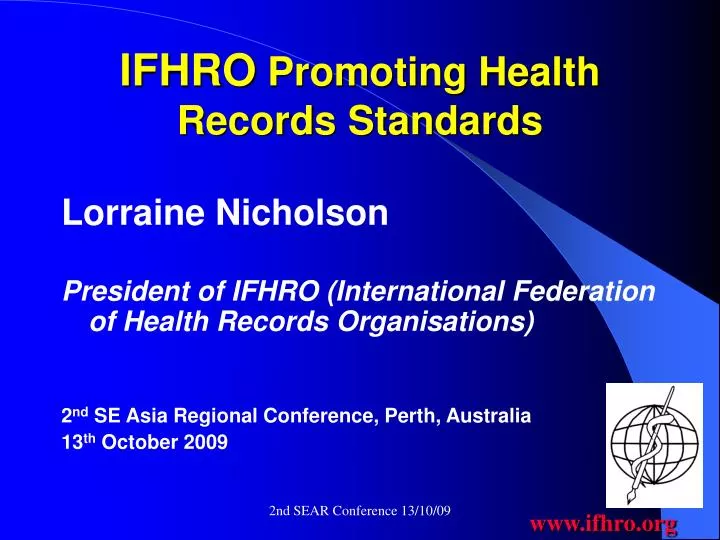 ifhro promoting health records standards