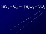 FeS 2 + O 2 → Fe 2 O 3 + SO 2 - slide 1