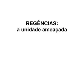 reg ncias a unidade amea ada