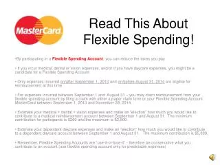 Read This About Flexible Spending!