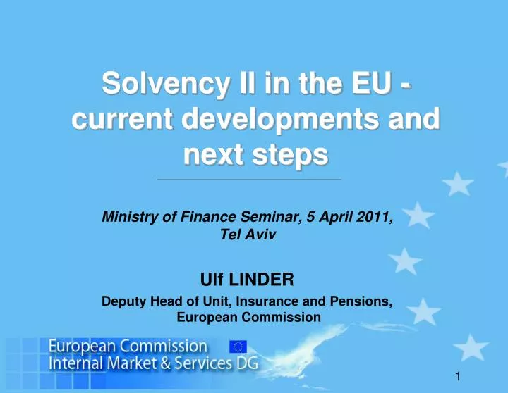 solvency ii in the eu current developments and next steps