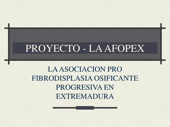 proyecto la afopex