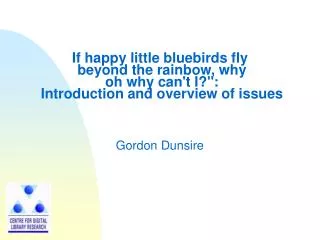 Gordon Dunsire