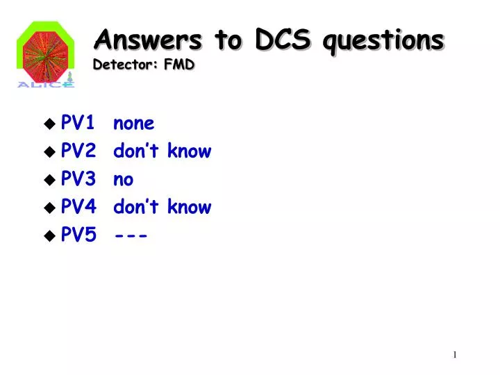 answers to dcs questions detector fmd