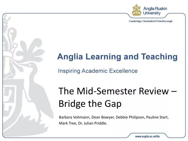 the mid semester review bridge the gap