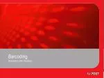 Barcoding - slide 1
