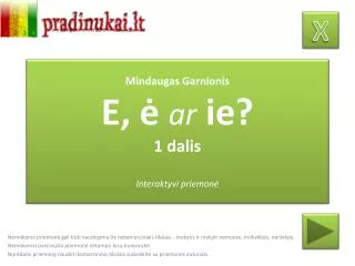 mindaugas garnionis e ar ie 1 dalis interaktyvi priemon