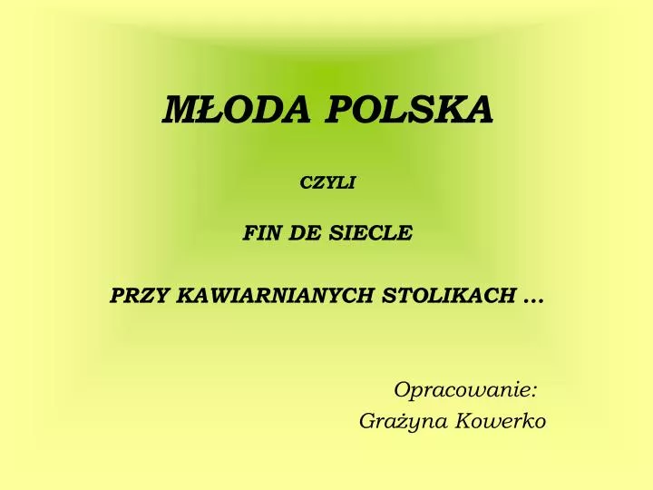 m oda polska