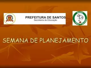 semana de planejamento