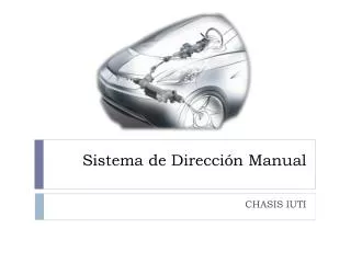 sistema de direcci n manual