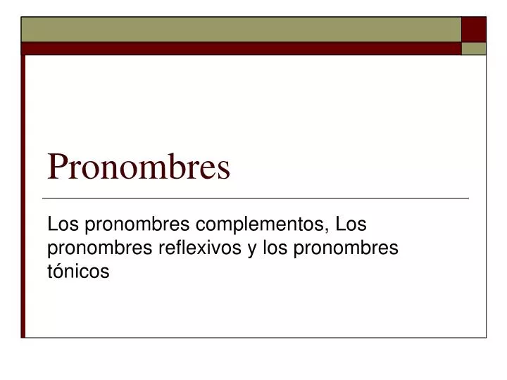 pronombres