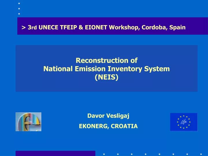 reconstruction of national emission inventory system neis