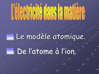 le mod le atomique