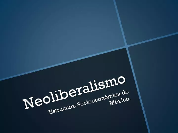 neoliberalismo