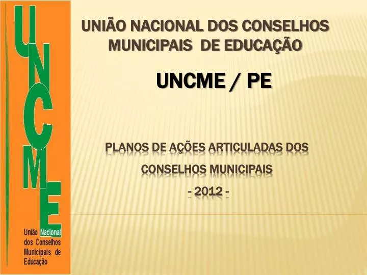 uni o nacional dos conselhos municipais de educa o