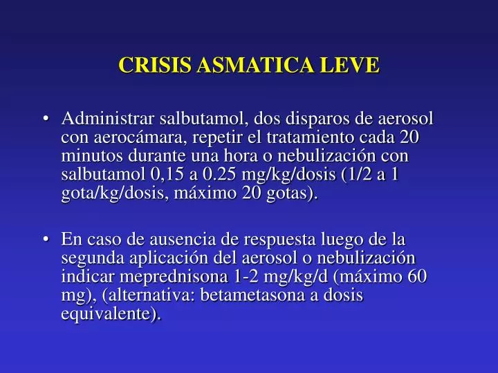 crisis asmatica leve