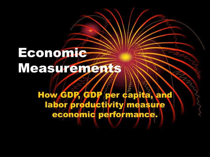 economic measurements