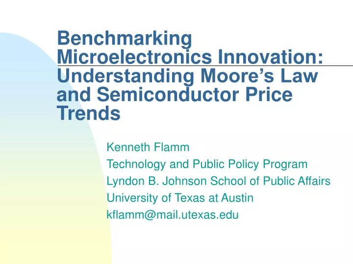 benchmarking microelectronics innovation understanding moore s law and semiconductor price trends