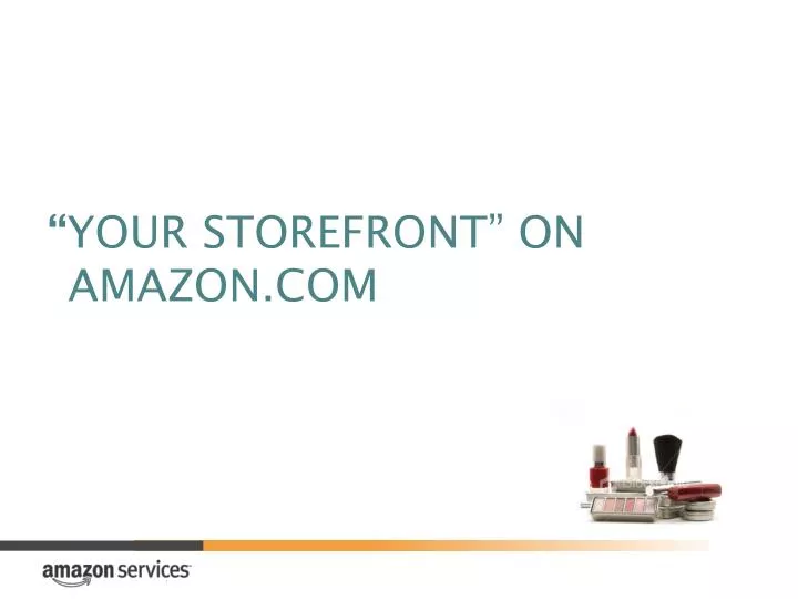 your storefront on amazon com