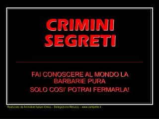 crimini segreti