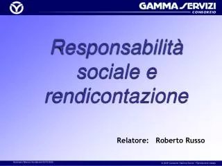 responsabilit sociale e rendicontazione