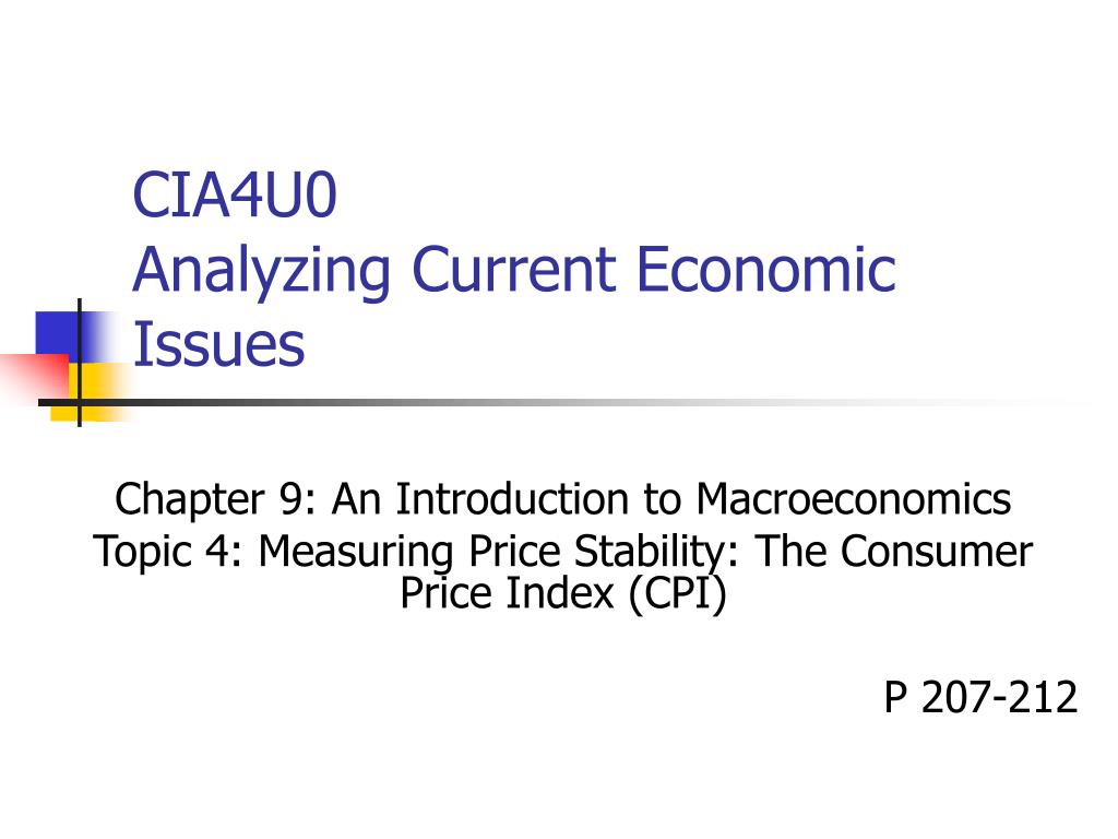 PPT - CIA4U0 Analyzing Current Economic Issues PowerPoint Presentation ...