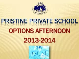 PRISTINE PRIVATE SCHOOL