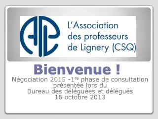 bienvenue