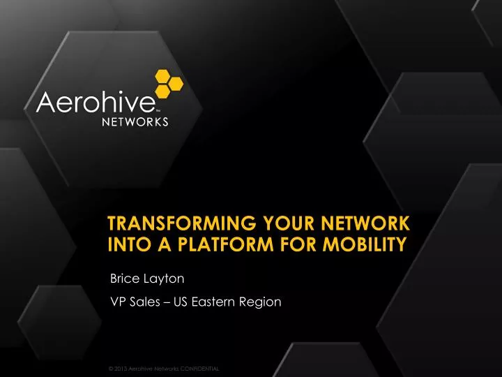 transforming your network into a platform for mobility