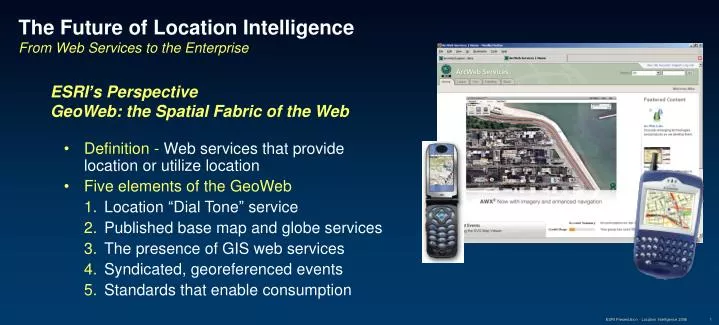 the future of location intelligence from web services to the enterprise