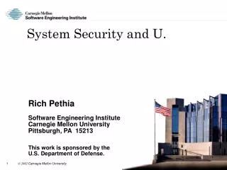 System Security and U.