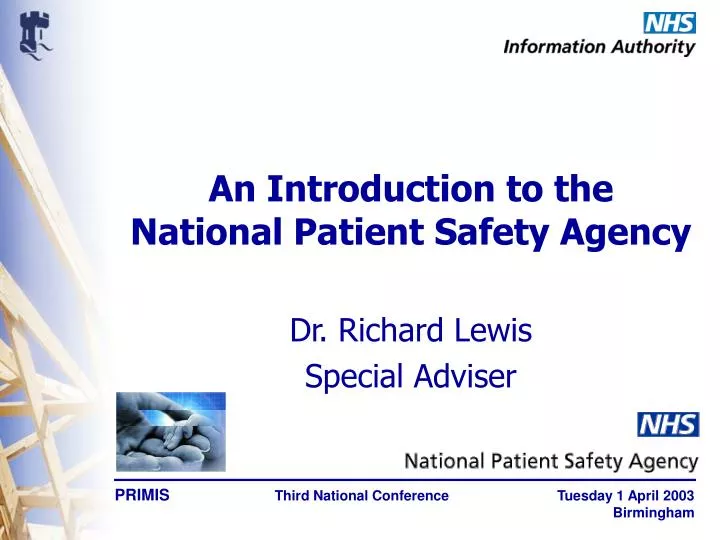an introduction to the national patient safety agency