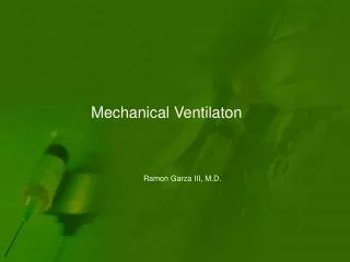 mechanical ventilaton