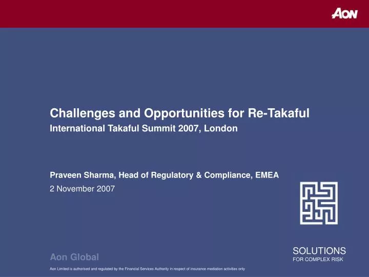 challenges and opportunities for re takaful