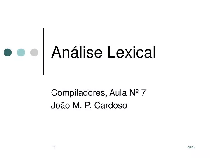 an lise lexical