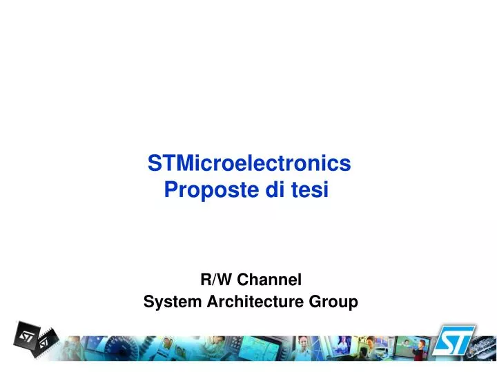 stmicroelectronics proposte di tesi